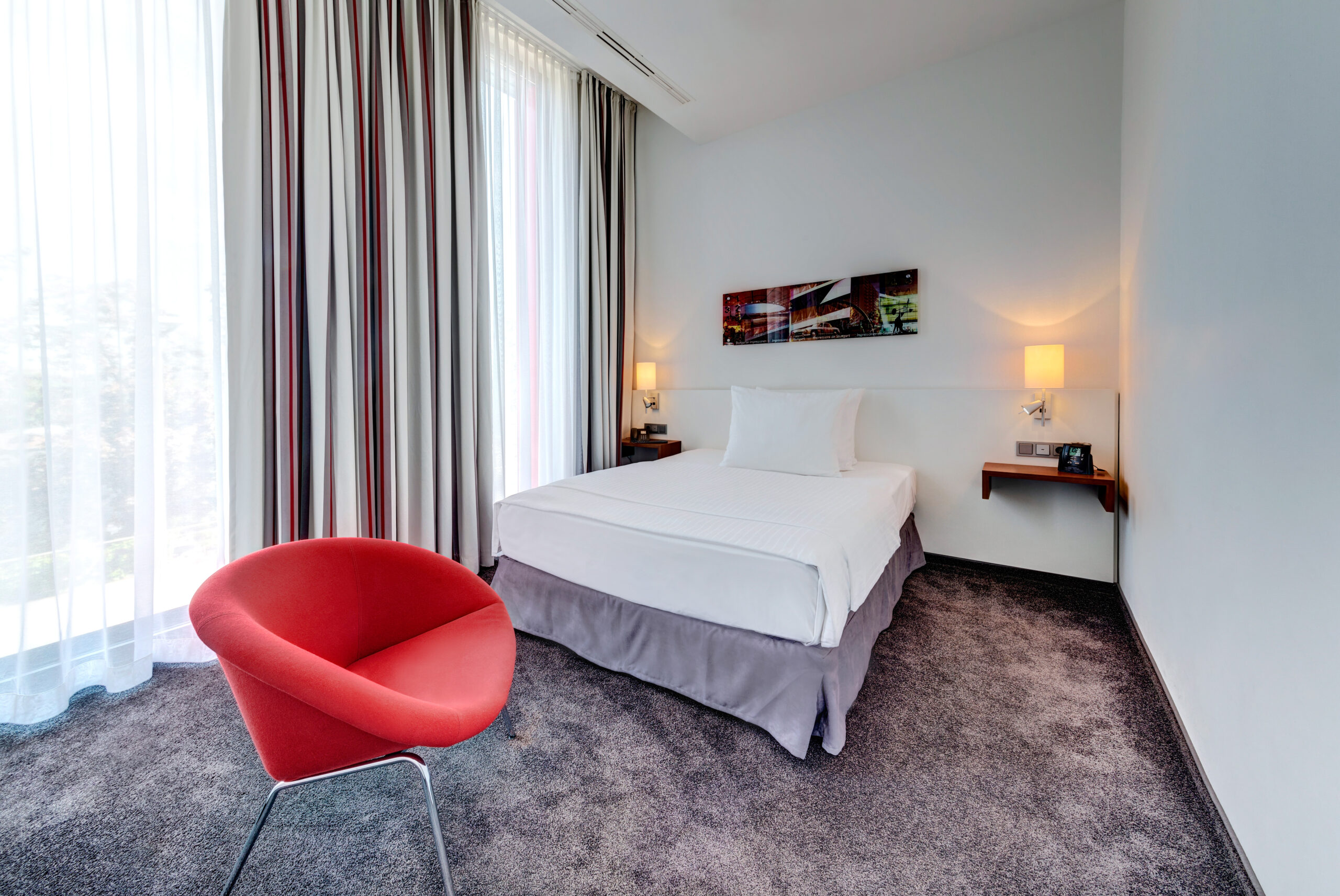 DEU, Deutschland, Stuttgart, 09.05.2016 - Hilton Garden Inn Stuttgart NeckarPark. Ein Hotel unter Management der Success Hotel Group.